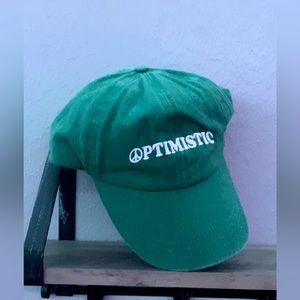 Green “Optimistic” Baseball Cap
